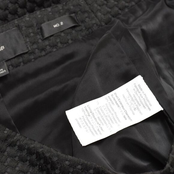 J. Crew Women Straight Skirt Zip Polyester Black Size 4 No.2 Textured - Picture 8 of 8